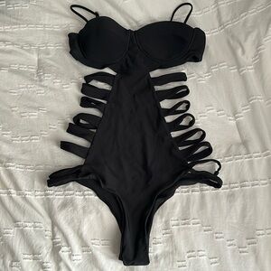 Large black Issa de’mar one piece